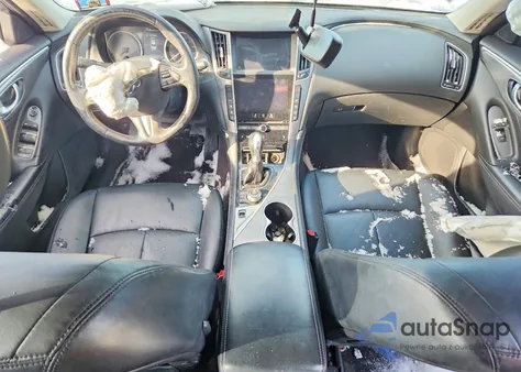 2015 Infiniti Q50 Base z USA, uszkodzony, nr VIN JN1BV7AR8FM409478